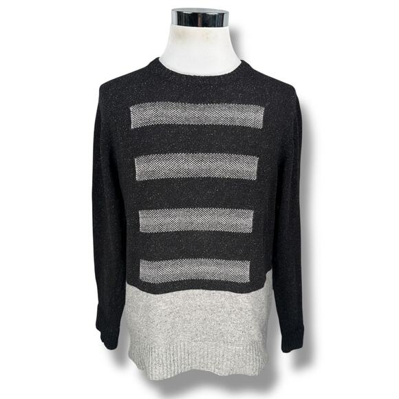 Robert Graham Vostok Sweater Men’s XL Gray Multicolor Confetti Knit Silk Wool - Picture 1 of 11